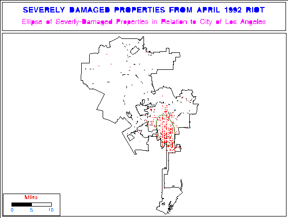 Map of Rebuilding After the 1992 Riot